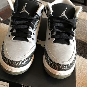 Jordan 3 Wolf Grey / Metallic Silver-Blk